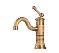 Rubinetti per lavabo Miscelatori Miscelatore Antico Lavabo per Bagno Miscelatore per lavabo Rubinetto per lavabo Acqua Calda e Fredda Miscelatore Girevole Rame Pieno Stile Alto