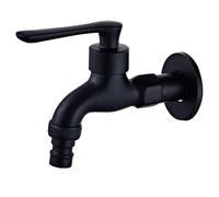 Rubinetti per Lavabo Montati Rubinetto in ottone nero Rubinetti da giardino for esterno for lavatrice for scopa for WC for la pulizia della lavanderia per il Bagno(Model 4)