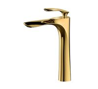 Rubinetti per lavabo, Rubinetti del bacino dell'oro Miscelatore lavello della maniglia a freddo calda mazzo lavaggio crane dell'acqua rosa/nero(Oranje)