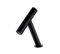 Rubinetti per lavabo, Rubinetto da bagno in ottone Black Basin rubinetto Freddo e calda Acqua miscelatore Lavello singolo Maniglia for la lavandino con(Black short)