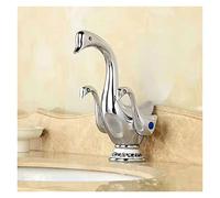 Rubinetti per lavabo, Rubinetto del bacino rubinetto dell'oro/della rosa lavandino bagno doppio caldo e freddo(Chrome 2)