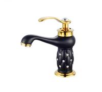 Rubinetti per lavabo, Rubinetto per lavabo da Bagno, Stile Antico, in Ottone, Miscelatore monocomando per lavabo da Bagno, Acqua Calda/Fredda, con Tubi Flessibili Standard del Regno Unito, n