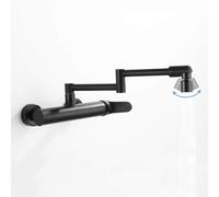 Rubinetti per Lavelli da Cucina, Miscelatori per Riempitore da Cucina A Parete, Prolunga Multifunzionale Universale Monocomando Calda E Fredda, Rubinetto da Cucina Lavelli da Cucina M, Blackb