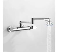Rubinetti per Lavelli da Cucina, Miscelatori per Riempitore da Cucina A Parete, Prolunga Multifunzionale Universale Monocomando Calda E Fredda, Rubinetto da Cucina Lavelli da Cucina M, Chromeb