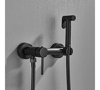 Rubinetti per lavello cucina rubinetti bidet rubinetti della doccia in ottone igienico doccia spray aerografo aerografo tocco caldo e freddo mixer per acqua fredda spray bidet doccia/nero opaco b b.