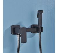 Rubinetti per lavello cucina rubinetti bidet rubinetti della doccia in ottone igienico doccia spray aerografo aerografo tocco caldo e freddo mixer per acqua fredda spray bidet doccia/nero opaco b b.