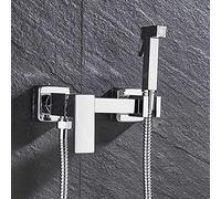 Rubinetti per lavello cucina rubinetti bidet rubinetti della doccia in ottone igienico doccia spray aerografo aerografo tocco caldo e freddo mixer per acqua fredda spray bidet doccia/nero opaco b b.