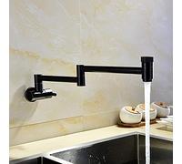 Rubinetti per lavello da Cucina, Montaggio a Parete, Rubinetto Universale per Acqua Fredda, Doppia Maniglia, Girevole a 360°, Multifunzione, Rubinetto da Cucina, Rubinetto per lavelli da Cucina,