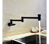Rubinetti per lavello da Cucina, Montaggio a Parete, Rubinetto Universale per Acqua Fredda, Doppia Maniglia, Girevole a 360°, Multifunzione, Rubinetto da Cucina, Rubinetto per lavelli da Cucina,