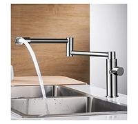 Rubinetti per lavello da cucina, Rubinetti da cucina in ottone singolo tocco di acqua fredda for cucina un miscelatore d'acqua a leva singola 360 rotare il rubinetto a riempimento per lavello Vanity R