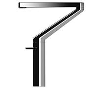 Rubinetti per lavello da Cucina Rubinetti per lavello da Cucina Rubinetto da Cucina a Forma di 7", Rubinetto per lavabo Girevole a 360 Gradi in Rame pregiato, Placcatura sotto Vuoto addensata in