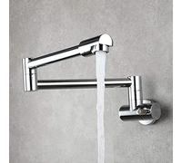 Rubinetti per lavello da Cucina, Rubinetto da Parete, Girevole a 360°, Universale, per Acqua Fredda, Maniglia Singola, Multifunzione, Rubinetto da Cucina, lavelli da Cucina, Tap-den, Spazzolato