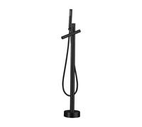 Rubinetti per vasca da bagno indipendenti ad alto flusso con doccetta e controllo della temperatura, moderno aggiornamento per il bagno (nero)