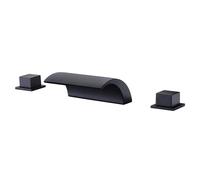 Rubinetti per vasca romana Sumerain, rubinetto per vasca a cascata in bronzo oliato per flusso elevato