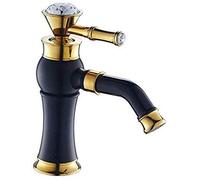 Rubinetti retrò stile europeo rubinetto pieno di rame antico rubinetto for acqua calda e fredda foro for la mano girevole a 360 gradi rubinetto for bagno