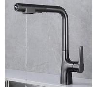 Rubinetti, Rubinetto da Cucina a 3 Vie con Doccetta Estensibiler Acqua Calda Eda, Rubinetto da Lavello in Bronzo con Giravita