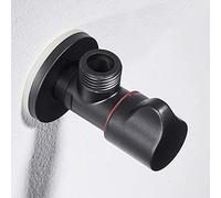 Rubinetti, rubinetto nordico a triangolo spesso a triangolo per arresto dell'acqua, vaso per verdura, WC ad angolo G1/2, blu (rosso) buono