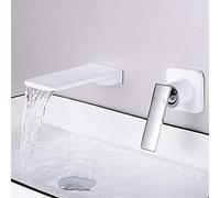 Rubinetti,rubinetto per lavabo Rubinetto per bagno Rubinetto a cascata oro a parete Rubinetto per lavabo Rubinetto per lavabo Miscelatore per lavabo Set Combinazione Blanoir/Bianco Stabilize
