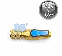 RUBINETTI SFERA GAS REFRIGERANTE F5/16xM1/4 COLORI DISPONIBILI: ROSSO BLU