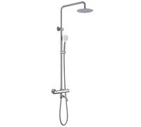 Rubinetti Sistema di doccia a pioggia termostatica con rubinetto della vasca, set di rubinetti per doccia ad alta pressione montata a parete con soffione a pioggia e soffioni portatili per la doccia