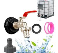 Rubinetto 3/4 in Ottone per Cisterna Acqua 1000L, Serbatoio e Giardino