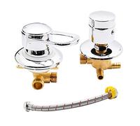 Rubinetto a 2/3/4/5 Vie Rubinetto Per Doccia Miscelatore Per Doccia Rubinetto Per Intubazione In Ottone Deviatore Separato, Cartuccia In Ceramica Per Doccia Sauna Bagno Con Idromassaggio