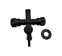 Rubinetto a 3 vie con flusso diviso e valvole di intercettazione stabili, facile installazione, valvole di alimentazione dell'acqua per uso domestico, nessuna erosione, rubinetto della lavatrice