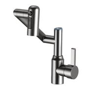 Rubinetto a braccio rotante con display a temperatura Rubinetto multifunzione a 3 modalità Flusso regolabile per bagno cucina