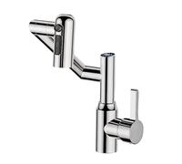 Rubinetto a braccio rotante con display a temperatura Rubinetto multifunzione a 3 modalità Flusso regolabile per bagno cucina