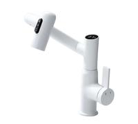 Rubinetto a braccio rotante con display a temperatura Rubinetto multifunzione a 3 modalità Flusso regolabile per bagno cucina