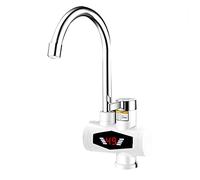 Rubinetto a caldo elettrico istantaneo domestico, display digitale rotabile miscelatore ad acqua calda e fredda, rubinetto cucina a foro singolo, rubinetto a tre secondi caldi, b (colore: b)