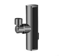 Rubinetto a cascata 3 in 1 con componenti in ottone massiccio, struttura in ABS e funzione girevole estraibile per sistemi di rubinetti residenziali (grigio)