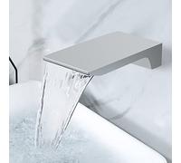 Rubinetto a cascata da parete per vasca da bagno, flusso elevato, connettore NPT da 1/2", rubinetto di riempimento romano per vasca da bagno, ricambio per rubinetto da appoggio del bagno, doccetta,