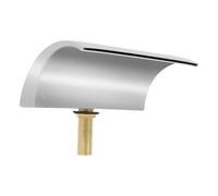 Rubinetto a cascata, in acciaio inox, facile da installare, per bagni, cucine, servizi igienici, appartamenti, ristoranti, centri commerciali, hotel e altri luoghi, argento