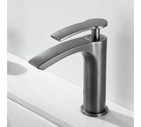 Rubinetto a cascata per lavandino del bagno Rubinetto miscelatore caldo e freddo Rubinetto per lavabo ad arco alto Rubinetto per lavabo elegante Bagno Cascata Lavello Miscelatore Moderno e Rubinetto