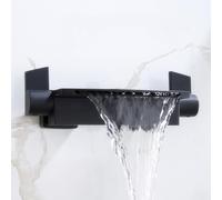 Rubinetto a cascata per vasca da bagno a parete, in ottone caldo e freddo, per vasche da bagno moderne, elegante rubinetto da bagno dal design elegante
