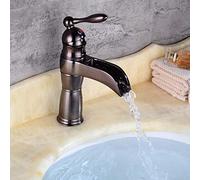 Rubinetto a Cascata Rubinetti miscelatori per lavabo in Ottone Massiccio Antico Tutti i lavandini in Rame Rubinetto per Acqua Calda Fredda Rubinetto monocomando monoforo Rubinetto Miscelatore Vintage