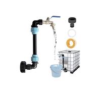 Rubinetto a collo di cigno per serbatoi IBC da 3/4 di pollice in ottone e PE, valvola di uscita acqua per contenitori da 1000 litri, a tenut