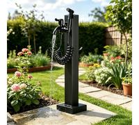 Rubinetto a colonna da esterno in acciaio inossidabile, rubinetto da giardino verticale, colonna d'acqua indipendente per la pulizia dell'irrigazione del patio della villa(D,Height: 95cm/37.4in)