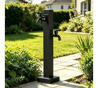Rubinetto a colonna da esterno in acciaio inossidabile, rubinetto da giardino verticale, colonna d'acqua indipendente per la pulizia dell'irrigazione del patio della villa(C,Height: 60cm/23.6in)