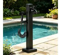 Rubinetto a colonna da esterno in acciaio inossidabile, rubinetto da giardino verticale, colonna d'acqua indipendente per la pulizia dell'irrigazione del patio della villa(E,Height: 60cm/23.6in)