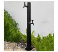 Rubinetto a colonna d'acqua da giardino autoportante Stazione di distribuzione dell'acqua Fontana di irrigazione con 2 rubinetti durevole rubinetto da giardino per una facile irrigazione