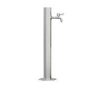 Rubinetto a colonna d'acqua da giardino in acciaio inox 304, verticale, antigelo, per esterni, per irrigazione agricola e uso in giardino (20,5 x 86 cm)