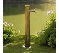 Rubinetto a colonna d'acqua da giardino in acciaio inox per esterni, rubinetto decorativo da pavimento per cortili e giardini