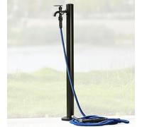 Rubinetto a colonna d'acqua da giardino per esterni, altezza 90 cm, fontana rotonda per lavaggio e irrigazione, perfetto per uso in patio e terrazza