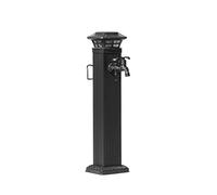 Rubinetto a colonna d'acqua da giardino per esterni - Fontana verticale quadrata in alluminio da 66 cm con illuminazione perfetta per l'irrigazione e le caratteristiche del giardino