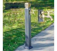 Rubinetto a colonna d'acqua per esterni, montaggio a terra verticale, per giardino, autoportante, design antigelo, per tutte le stagioni, ideale per uso in cortile e patio.