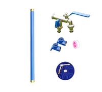 Rubinetto a colonna d'acqua per esterni, rubinetto decorativo da giardino e idrante antincendio, per irrigazione, lavaggio, fontana blu da 100 cm, per giardino paesaggistico