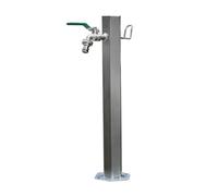 Rubinetto a colonna d'acqua verticale, Stainless Steel Freestanding Outdoor Faucet With Decorative Fountain Multiple Sizes(86x20.5cm/33.9x8.1in)