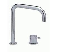 Rubinetto a due fori Vola 590 con miscelatore, cromato, 590-16